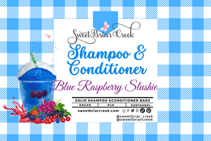 Blue Raspberry Slushie Shampoo & Conditioner Bars