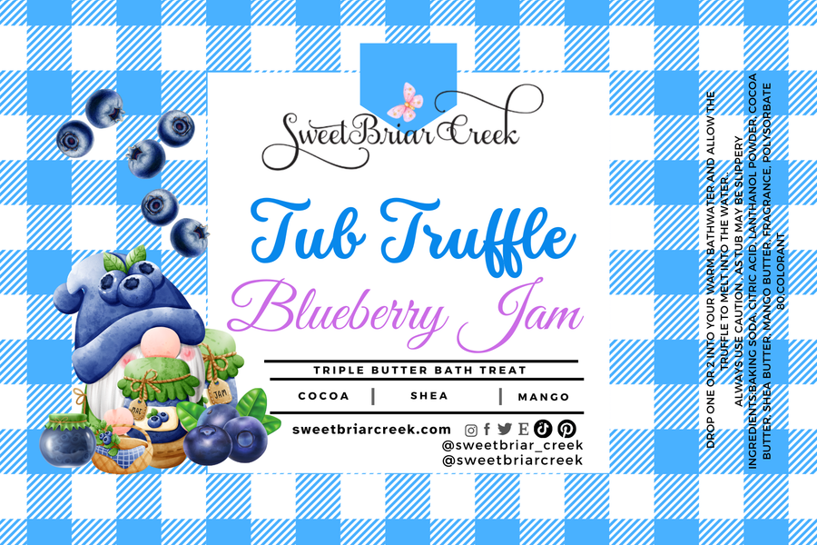 Blueberry Jam Bath Butter Tub Truffles