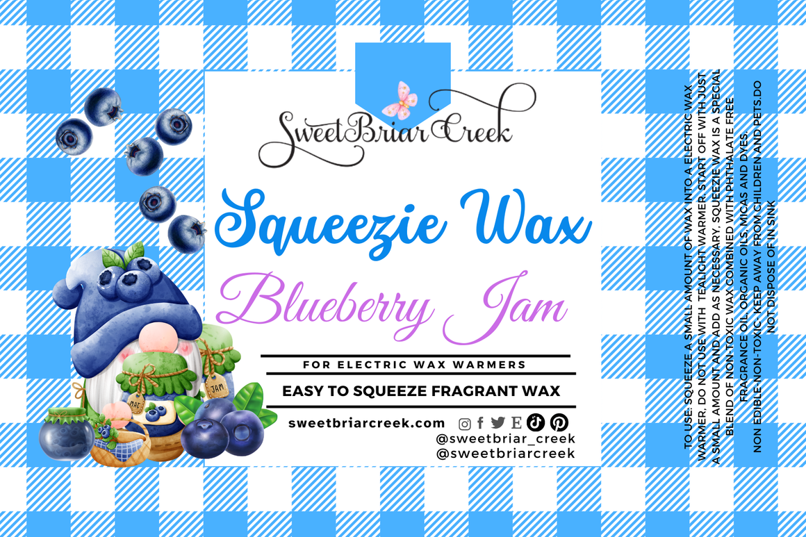 Blueberry Jam Squeezie Wax + Scoopable melts for Waxwarmer