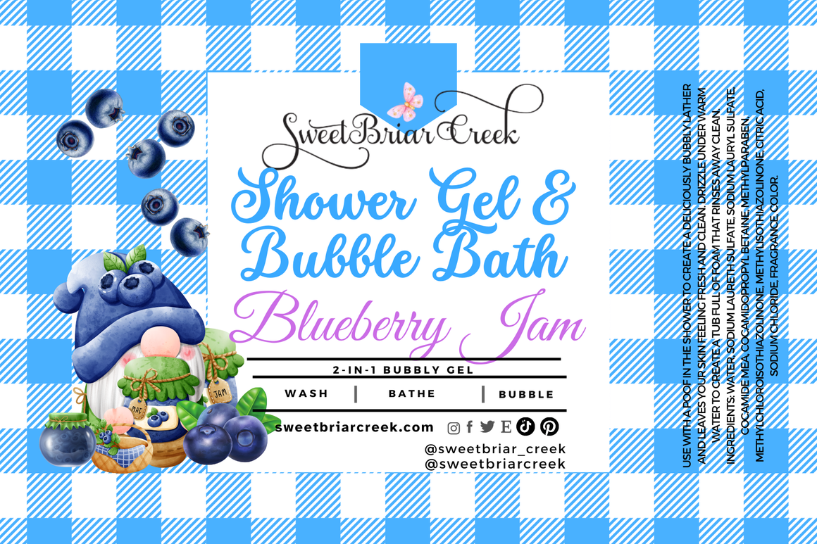 Blueberry Jam Body Wash + Bubble Bath