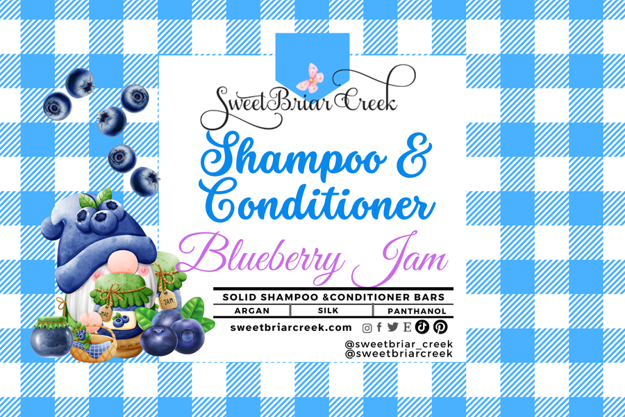 Blueberry Jam Shampoo & Conditioner Bars