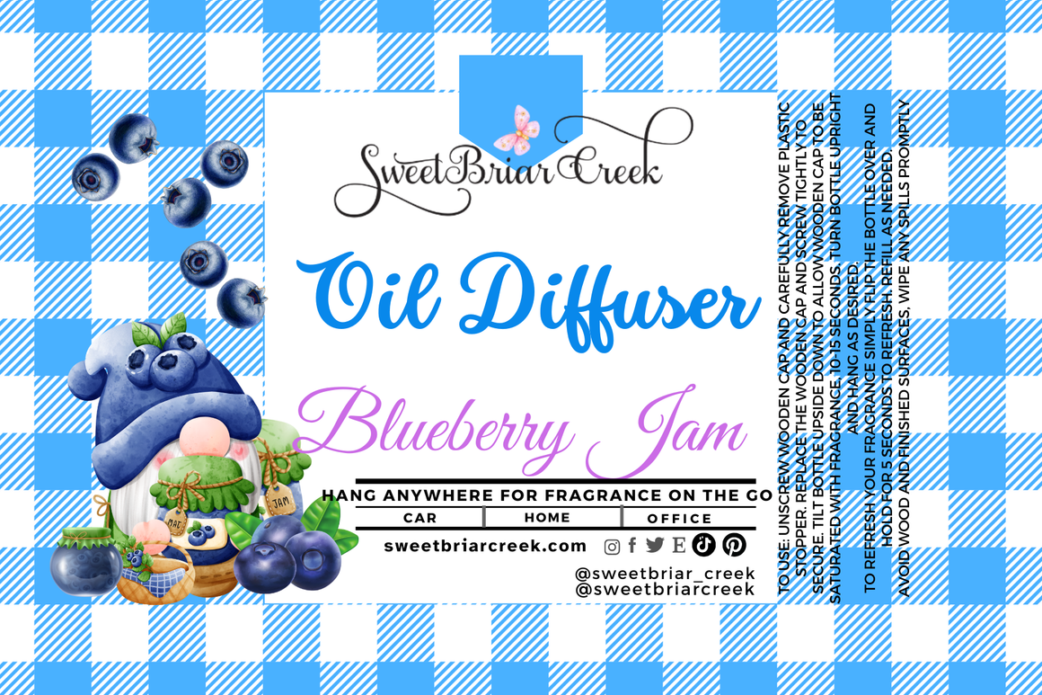 Blueberry Jam Hanging Car Diffuser & Refills