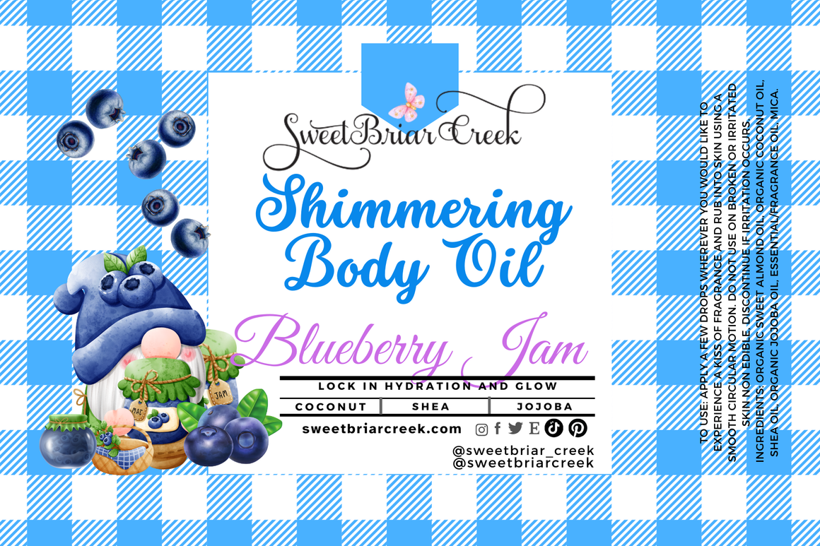 Blueberry Jam Shimmering Body Oil