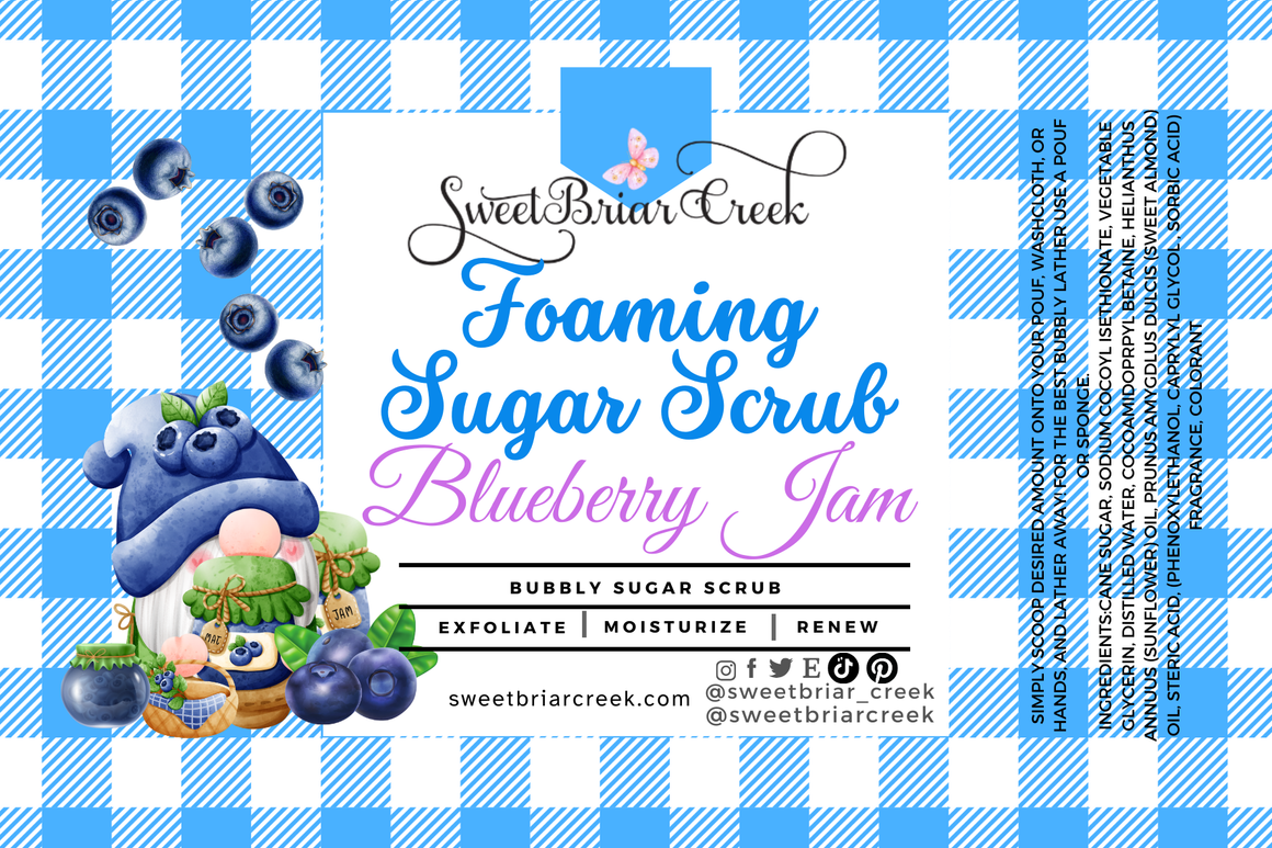 Blueberry Jam Whipped Sugar Scrub