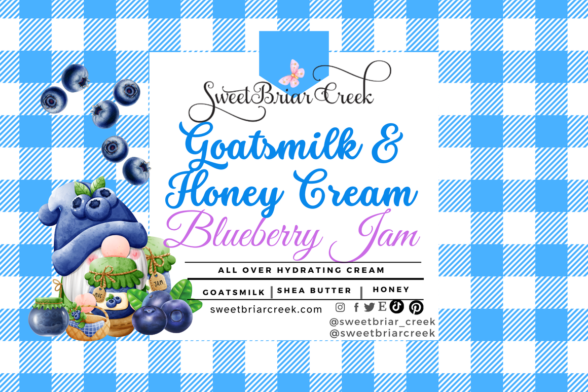 Blueberry Jam Goat Milk & Honey Body Creme