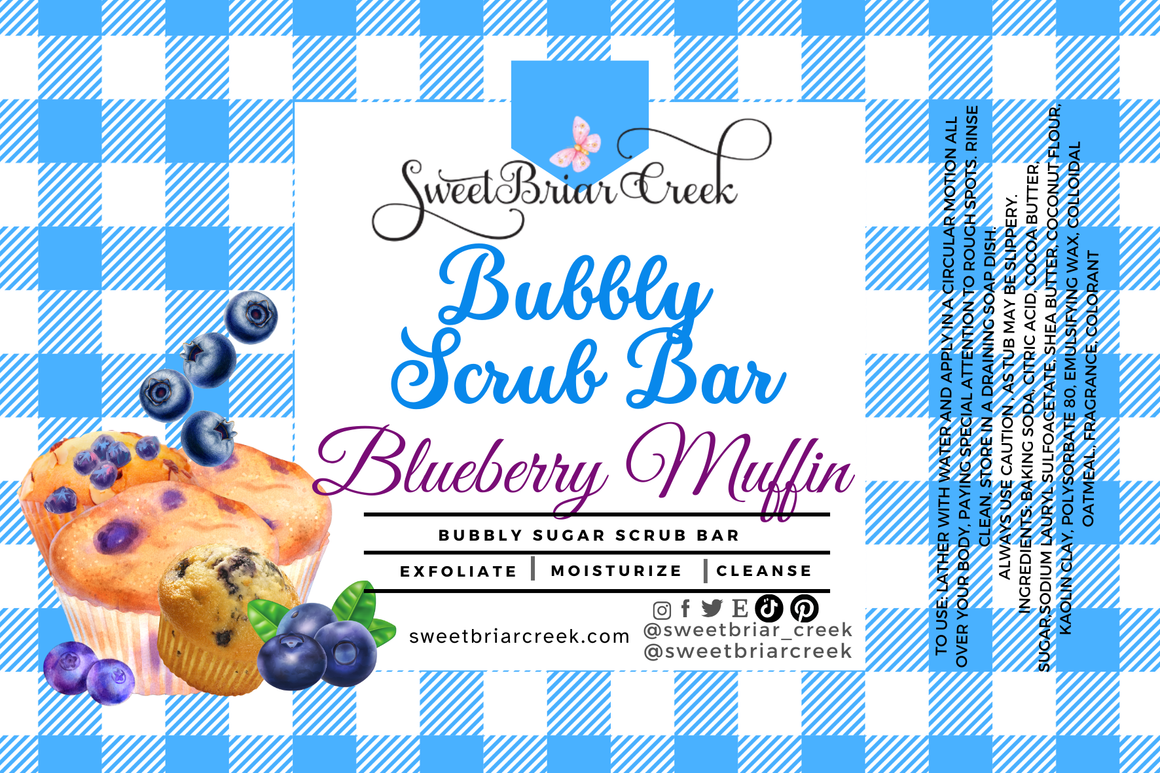 Blueberry Muffin Bubbly Scrub Body Bars