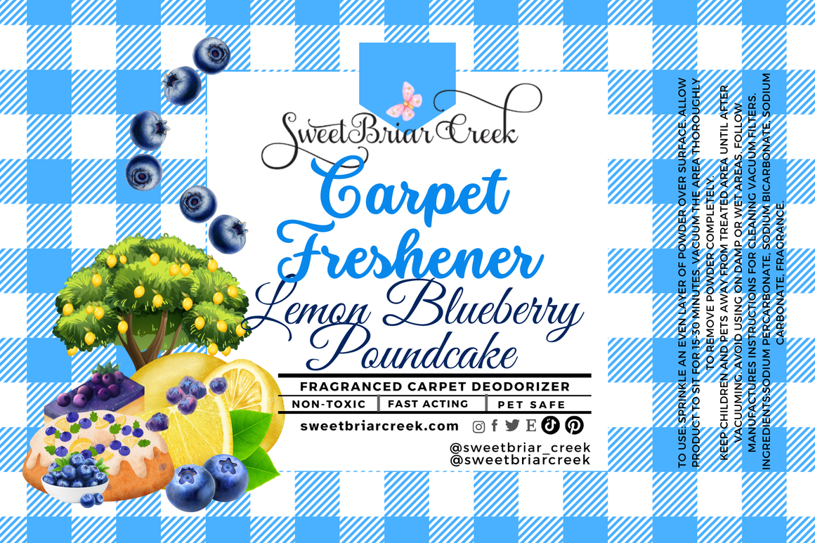 Lemon Blueberry Poundcake Carpet Freshener Powder
