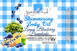 Lemon Blueberry Poundcake Shimmering Body Oil