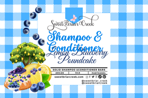 Lemon Blueberry Poundcake Shampoo & Conditioner Bars