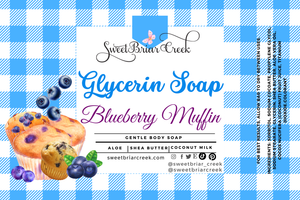 Blueberry Muffin Glycerin Soap Bar
