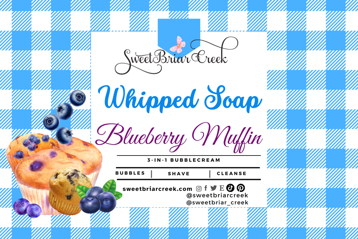 Blueberry Muffin Whipped Soap & Shaving Cream