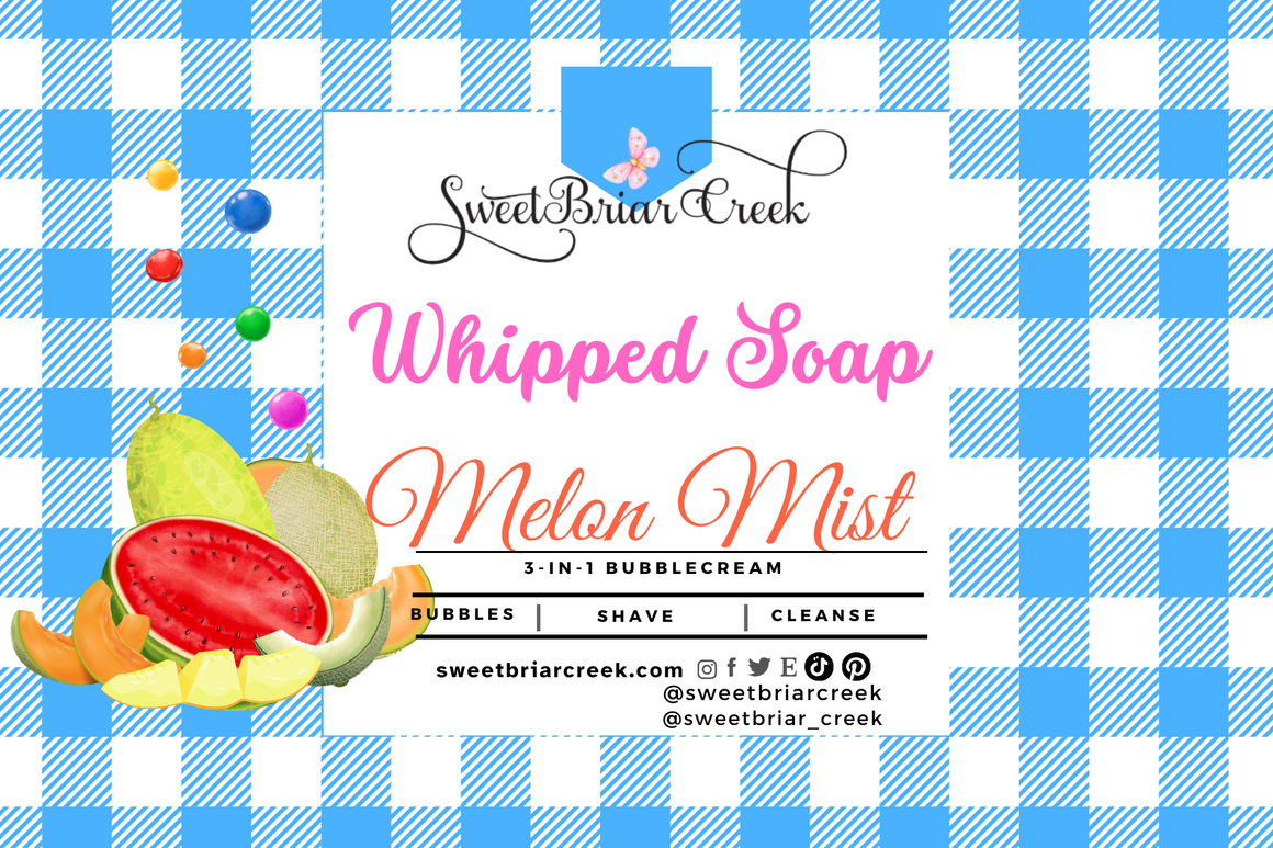 Melon Mist Whipped Soap & Shaving Cream