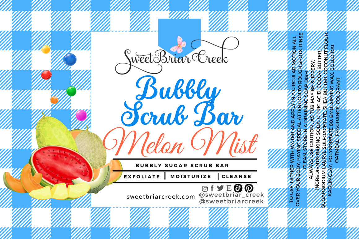 Melon Mist Bubbly Scrub Body Bars
