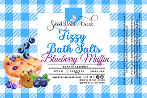 Blueberry Muffin Fizzy Bath Salt Soak