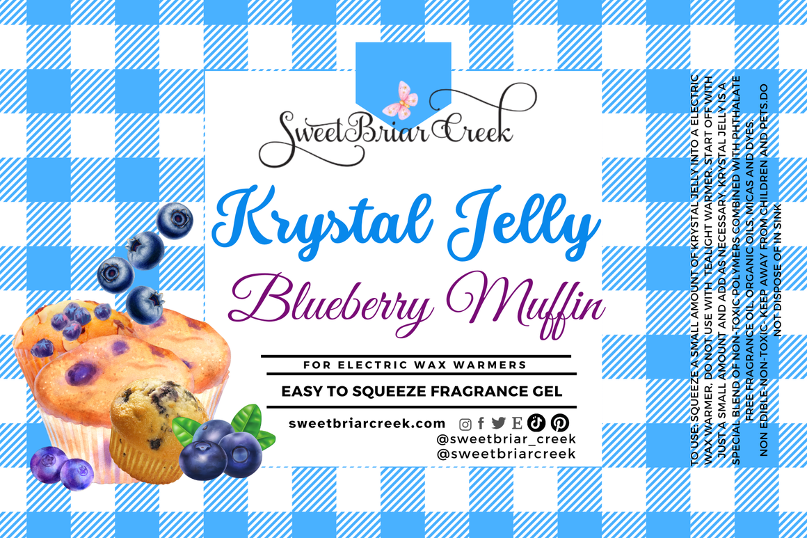 Blueberry Muffin Krystal Jelly Squeeze for wax warmers.