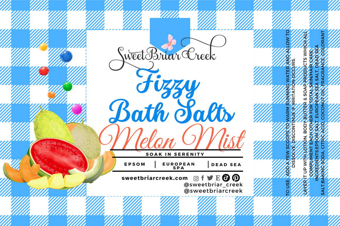 Melon Mist Fizzy Bath Salt Soak