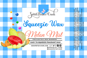 Melon Mist Squeezie Wax + Scoopable melts for Waxwarmer