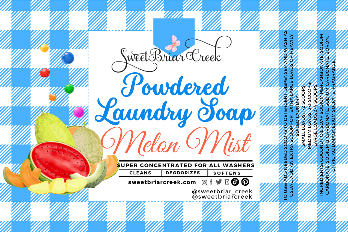 Melon Mist Powdered Laundry Soap