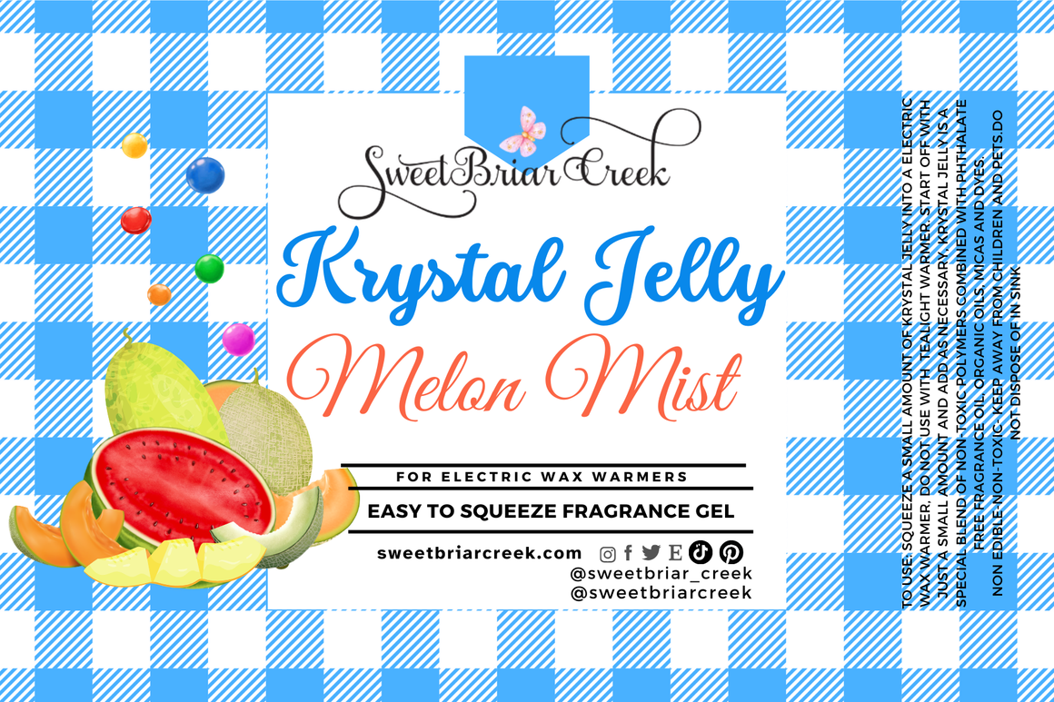 Melon Mist Krystal Jelly Squeeze for wax warmers.