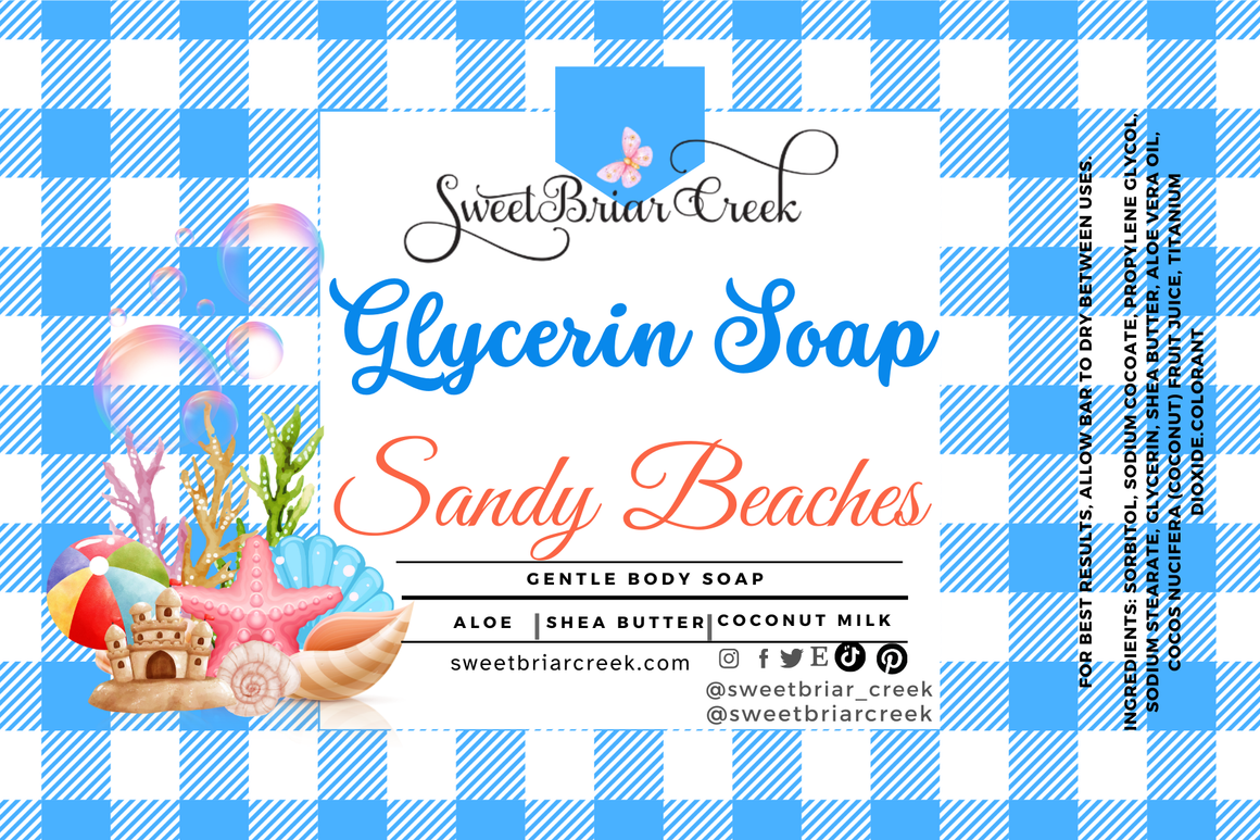 Sandy Beaches Glycerin Soap Bar