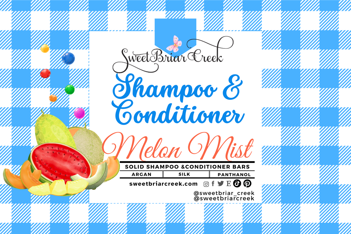 Melon Mist Shampoo & Conditioner Bars