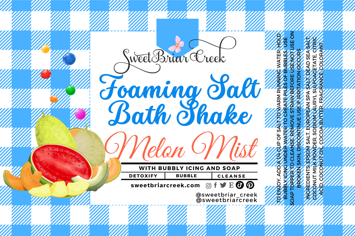 Melon Mist Foaming Salt Bath Shake