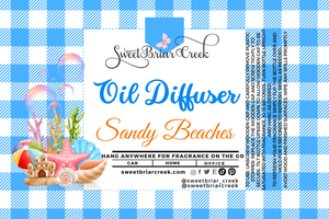 Sandy Beaches Hanging Car Diffuser & Refills