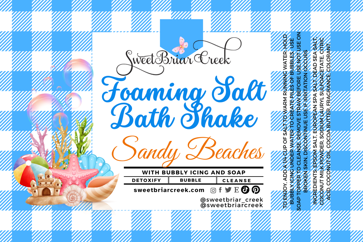 Sandy Beaches Foaming Salt Bath Shake