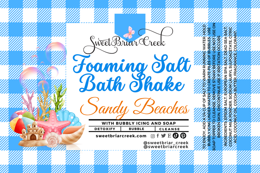 Sandy Beaches Foaming Salt Bath Shake