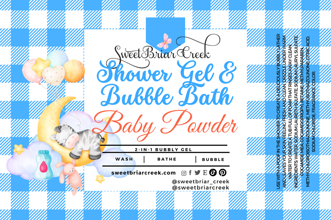 Baby Powder Body Wash + Bubble Bath