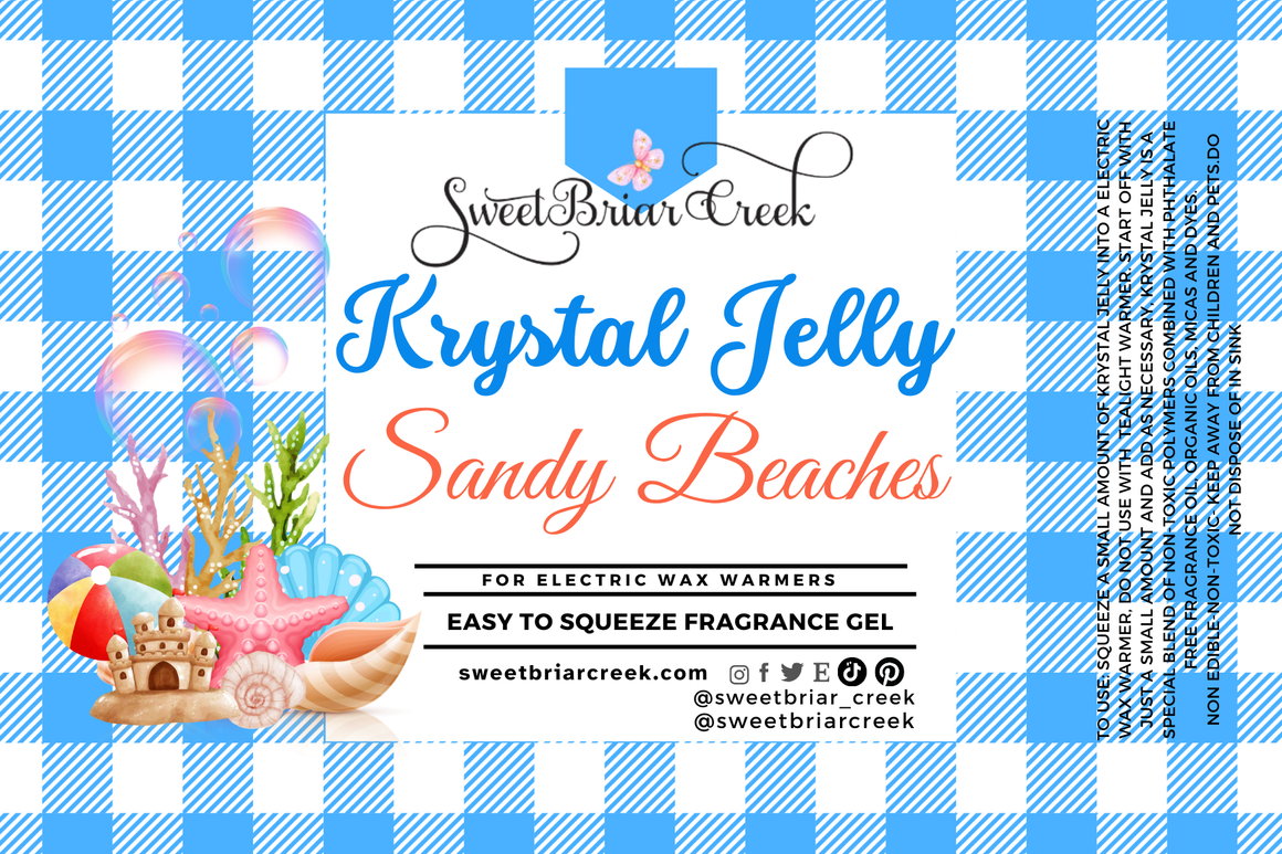 Sandy Beaches Krystal Jelly Squeeze for wax warmers.