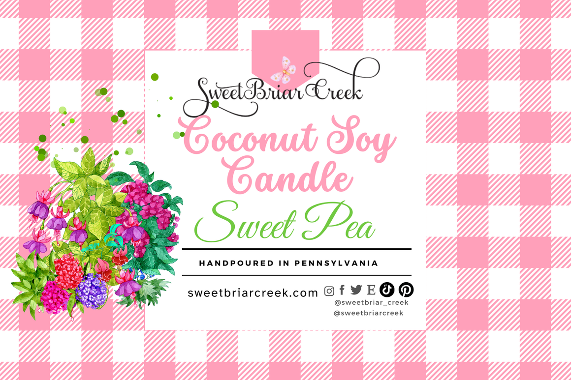 Sweet Pea Coconut Soy Candle