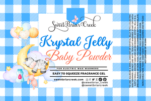 Baby Powder Krystal Jelly Squeeze for wax warmers.