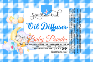 Baby Powder Hanging Car Diffuser & Refills