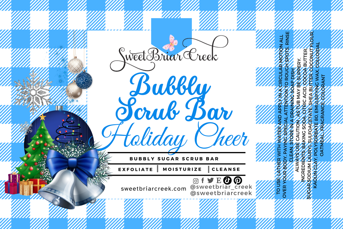 Holiday Cheer Bubbly Scrub Body Bars