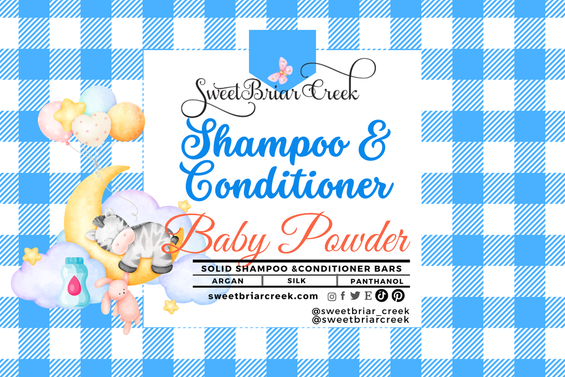 Baby Powder Shampoo & Conditioner Bars