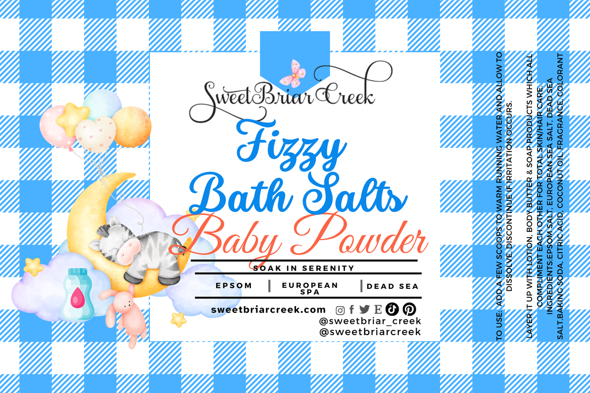 Baby Powder Fizzy Bath Salt Soak
