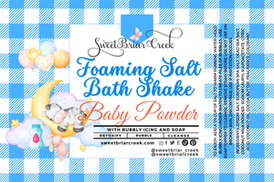 Baby Powder Foaming Salt Bath Shake