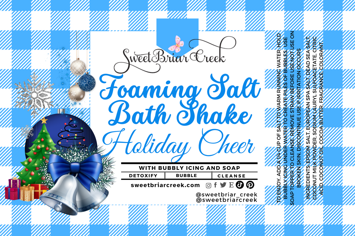 Holiday Cheer Foaming Salt Bath Shake