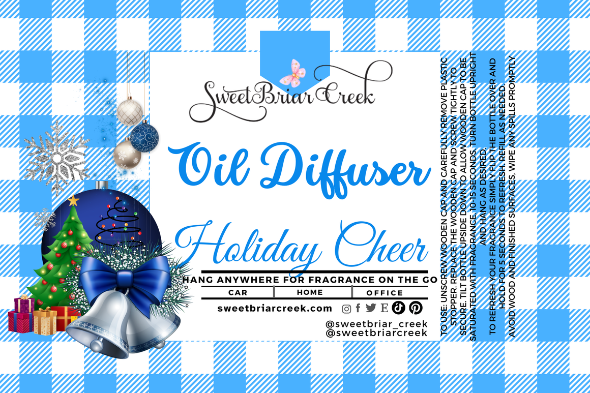 Holiday Cheer Hanging Car Diffuser & Refills