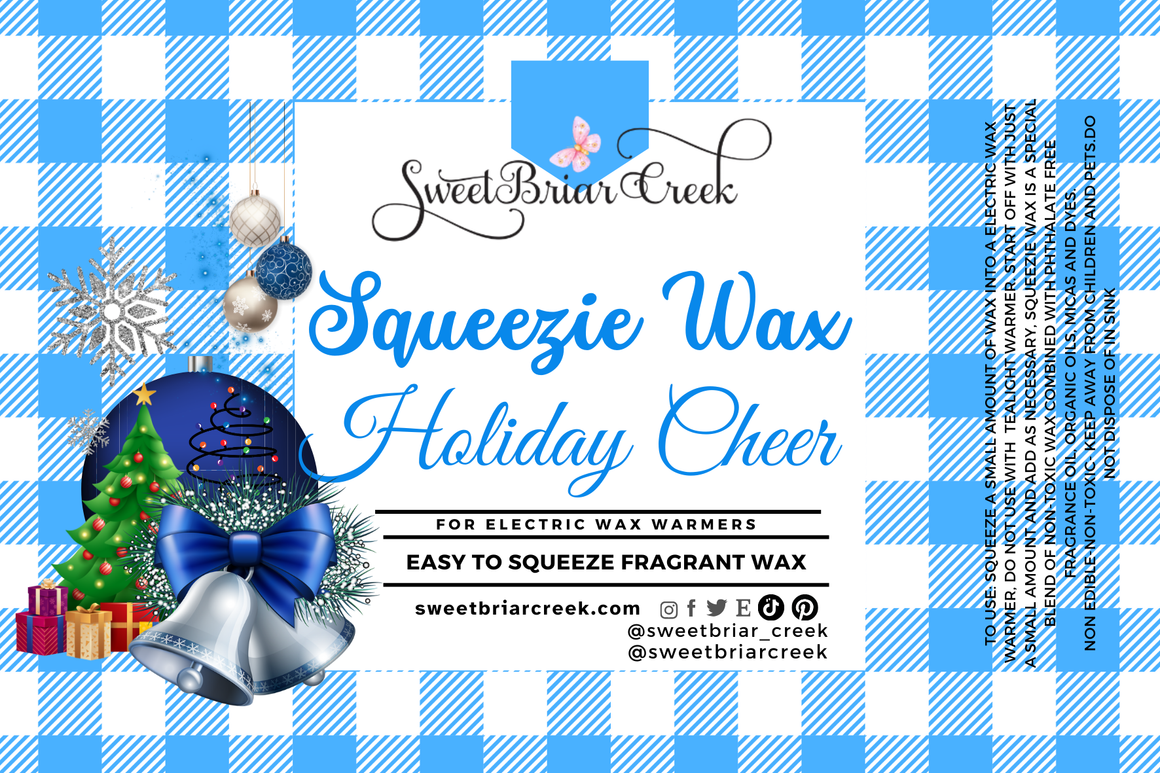 Holiday Cheer Squeezie Wax + Scoopable melts for Waxwarmer