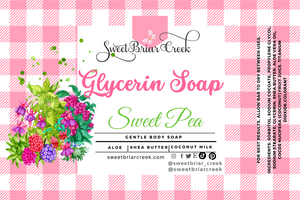 Sweet Pea Glycerin Soap Bar