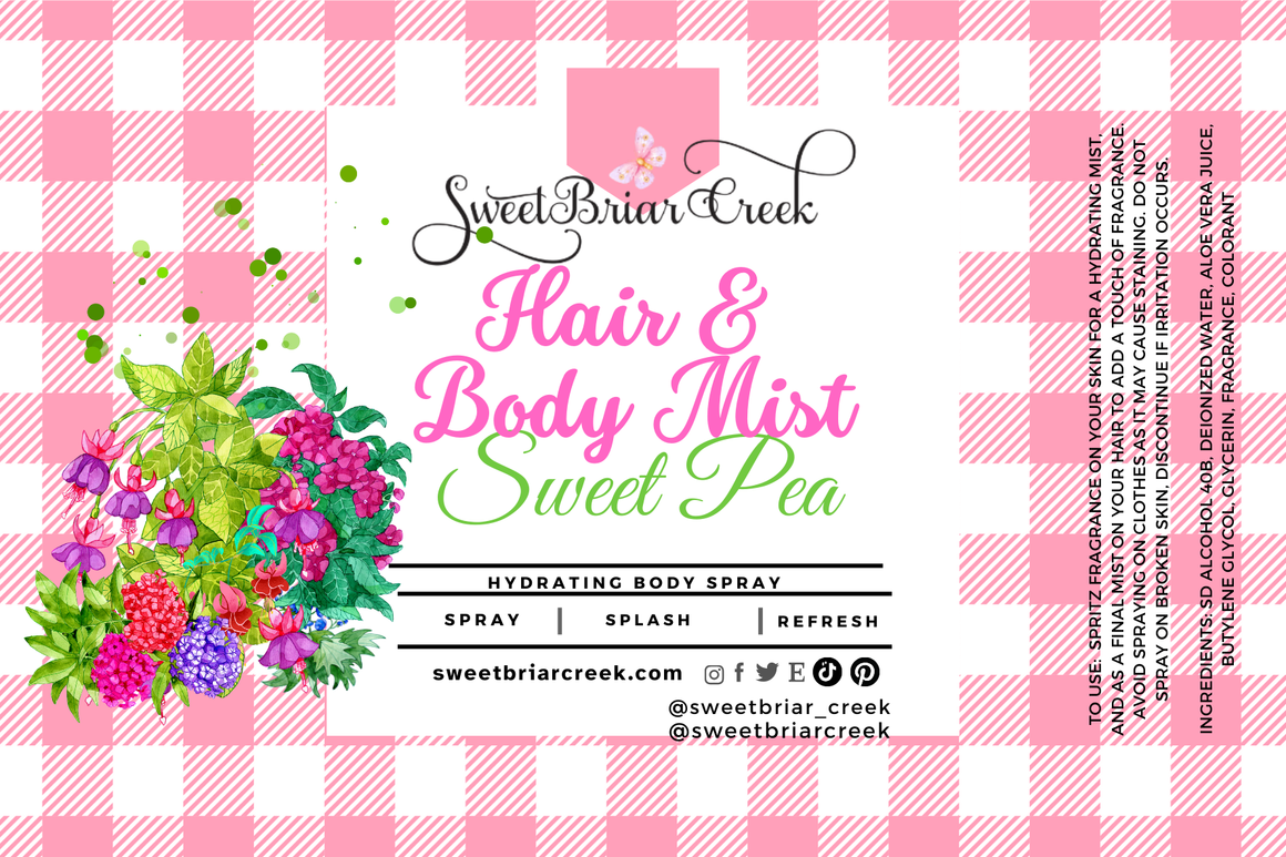 Sweet Pea Hair & Body Mist