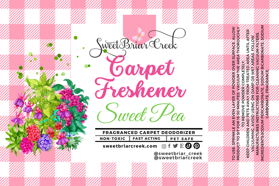 Sweet Pea Carpet Freshener Powder