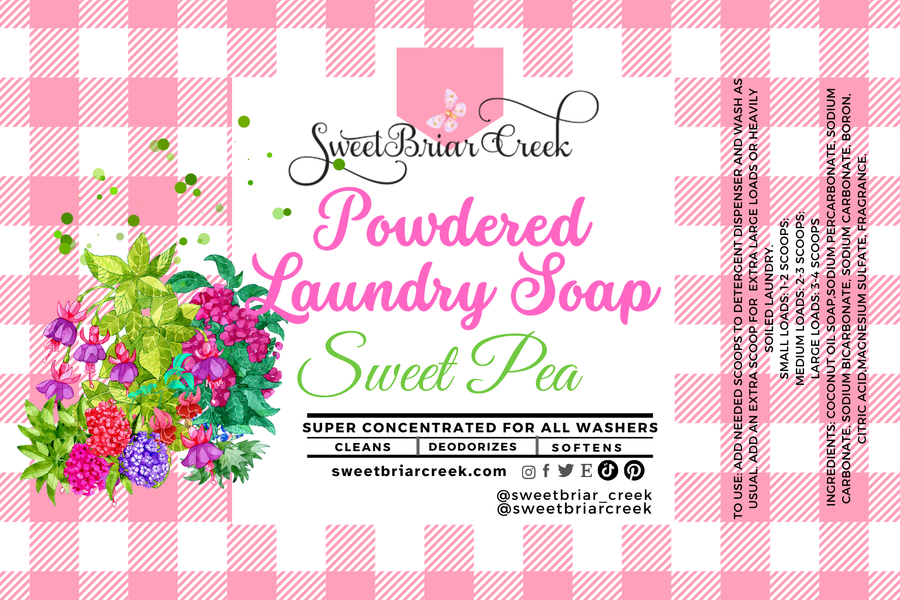 Sweet Pea Powdered Laundry Soap