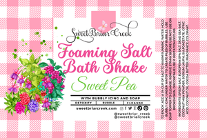 Sweet Pea Foaming Salt Bath Shake