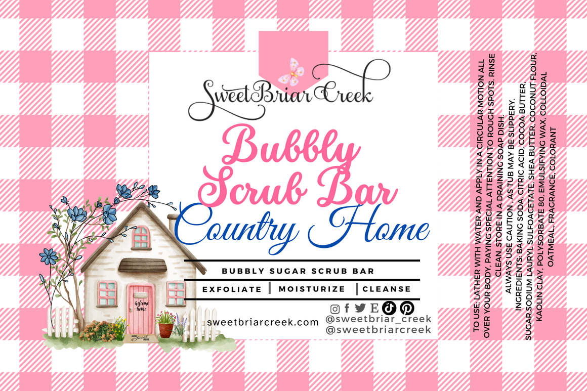 Country Home Coffee Bubbly Scrub Body Bars