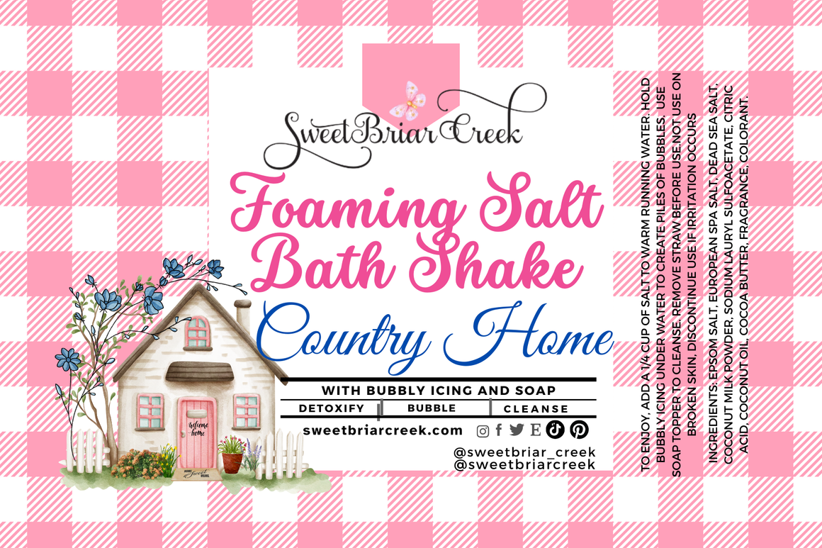 Country Home Foaming Salt Bath Shake