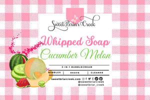 Cucumber Melon Whipped Soap & Shaving Cream