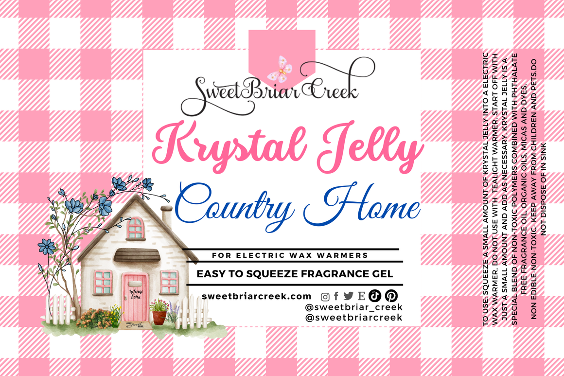 Country Home Krystal Jelly Squeeze for wax warmers.